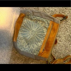 Crossbody made with military materials